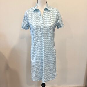 Southern Tide Kamryn Ikat Printed brrr° Intercoastal Shirt Dress Size XS